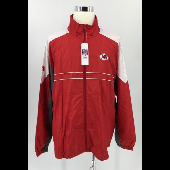 Dunbrooke Kansas City Chiefs Full Zip Windbreaker Jacket Men/'s XXL Light Coat SI